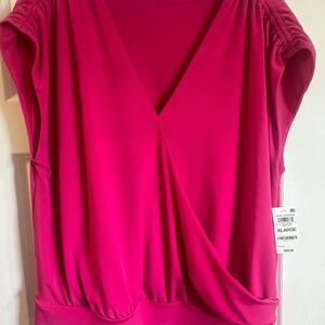 Women's Pink Wrap Top